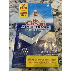 Mr. Clean Magic Eraser‎ Original + Sponge Household Cleaning Pads Vintage New